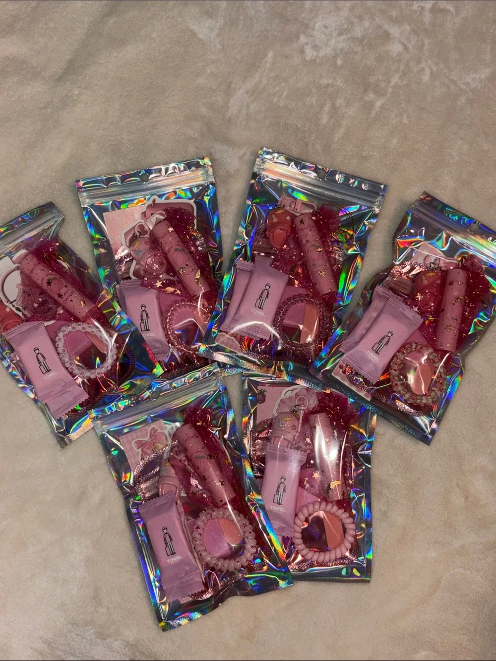 Pink Party Favor Gift Set - Assorted Pink Accessories